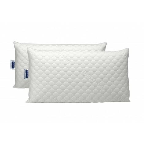 Almohada Aloe Vera de copos de viscoelástica pack 2 unidades de 75 cm