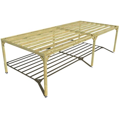 Pergola bois • 9m x 4m • indépendante • sens largeur • livraison comprise