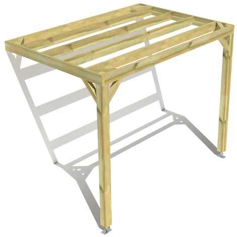 Pergola bois • 3m x 2m • adossée • sens largeur • livraison comprise (1/3)