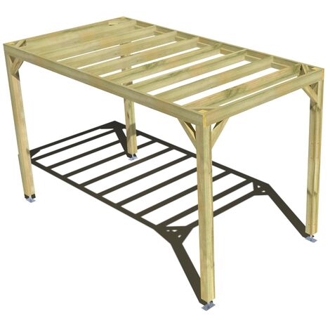 Pergola bois • 2m x 4m • indépendante • sens largeur • livraison comprise (1/3)