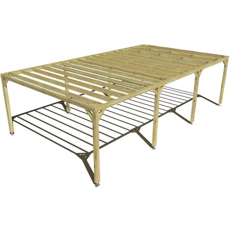 Pergola bois • 9m x 5m • indépendante • sens profondeur • livraison comprise (1/3)