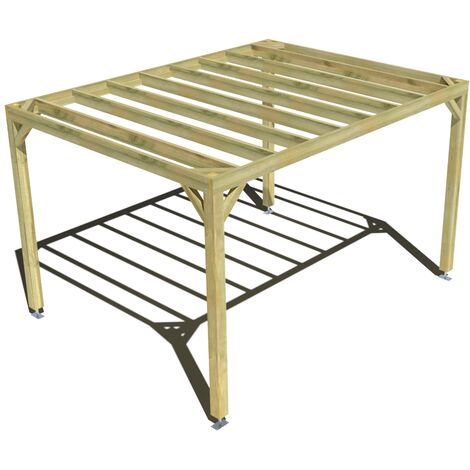 Pergola bois • 4m x 3m • indépendante • sens profondeur • livraison comprise (1/3)