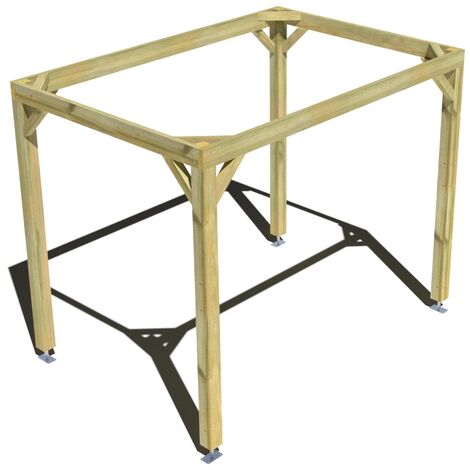 Pergola bois • 3m x 2m • indépendante • cadre simple • livraison comprise