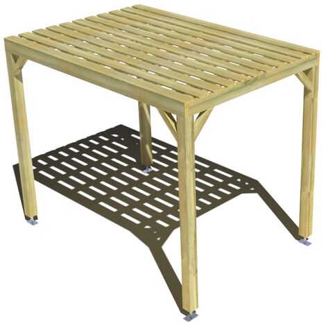 Pergola bois • 2m x 3m • indépendante • sens largeur • platelage bois • livraison comprise