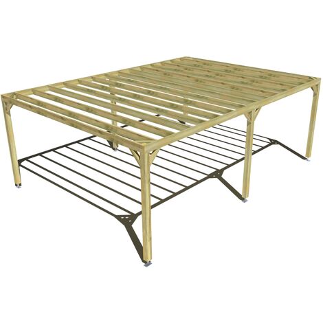 Pergola bois • 7m x 5m • indépendante • sens profondeur • livraison comprise