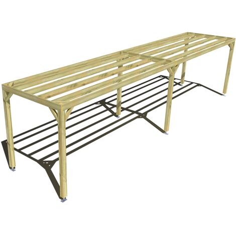 Pergola bois • 10m x 2m • indépendante • sens largeur • livraison comprise