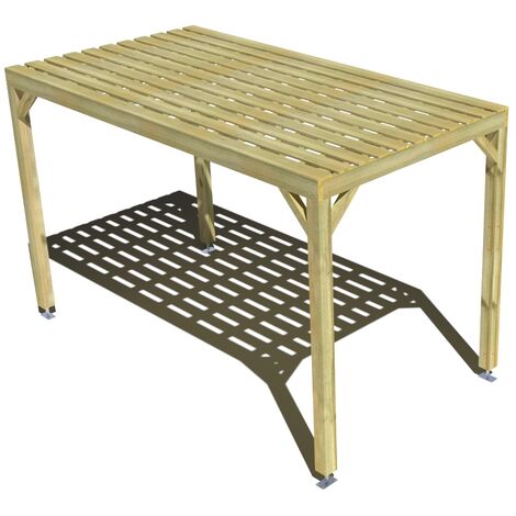 Pergola bois • 2m x 4m • indépendante • sens largeur • platelage bois • livraison comprise