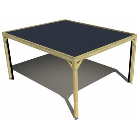 Carport bois • 4m x 5m • indépendante • sens profondeur • livraison comprise