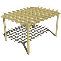 Pergola bois • 4m x 3m • indépendante • style retro • livraison comprise