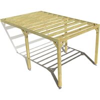 Pergola bois • 3m x 5m • adossée • sens largeur • livraison comprise