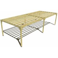 Pergola bois • 10m x 4m • indépendante • sens largeur • livraison comprise