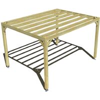 Pergola bois • 4m x 3m • indépendante • sens largeur • livraison comprise