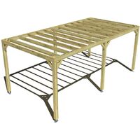Pergola bois • 6m x 3m • indépendante • sens profondeur • livraison comprise