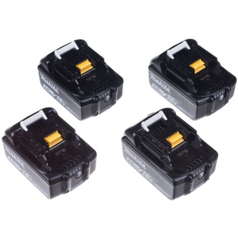 Set von 4 Batterien und Ladegerät in Box Makpac BL1830b und DC18rd Makita