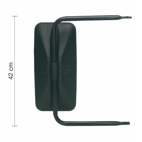 MelTruck® Specchietto retrovisore esterno, 275 x 175 mm, E20, ø15 – 28 mm, supporto per specchietto retrovisore camion, zetor trattore