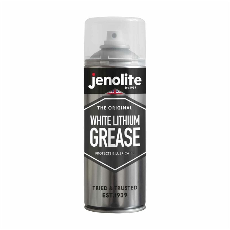1 x 400ml Aerosol JENOLITE White Lithium Grease Aerosol Heavy Duty