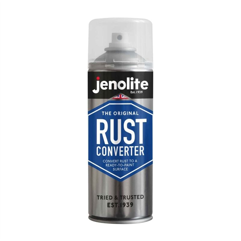 1 x 400ml Aerosol JENOLITE Rust Converter Aerosol Convert Rust to Ready to Paint Surface