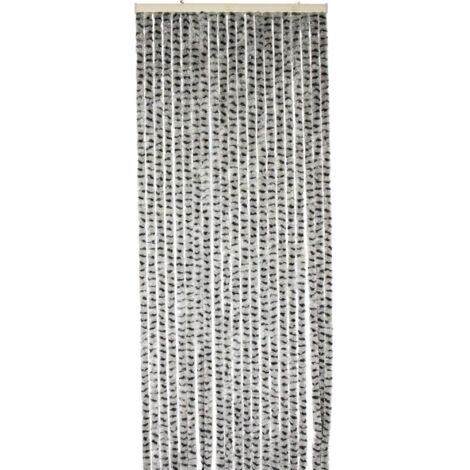 Hellgrauer und anthrazitfarbener Chenilleteppich WERKA PRO  90 x 220 cm