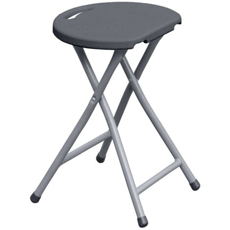 Grauer Klapphocker H46 cm WERKA PRO