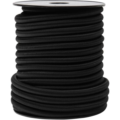 Schwarzes elastisches Band WERKA PRO Ø 10mm x 20m