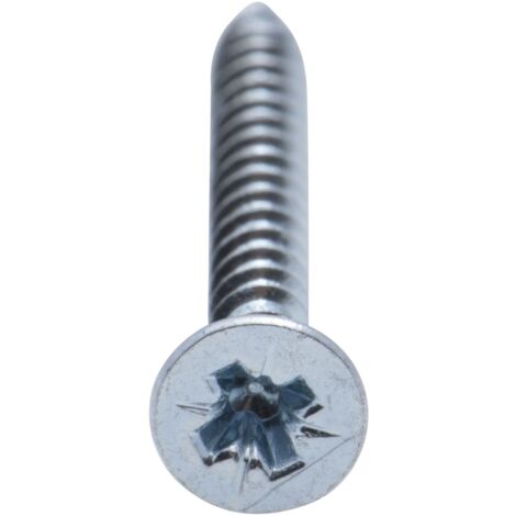 Holzschraube senkkopf PZ verzinkt Viswood Vollgewinde  3,5x20 mm (x100 Schrauben)
