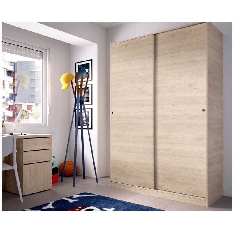 Armoire 120x204h chêne naturel - Venere 4