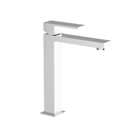 Mélangeur pour lavabo haut avec vidange click-clack en laiton chromé - Teorema Pillar (1/3)