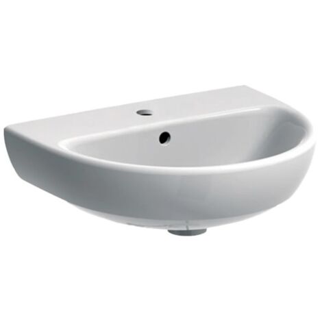 Lave-mains 50 cm blanc brillant - Geberit Selnova - Senza colonna