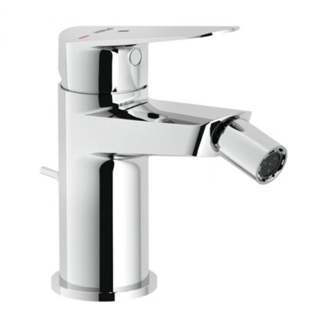Mélangeur pour bidet monocommande avec échappement en laiton chromé - Nobili Blues