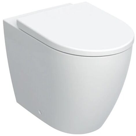 Geberit – Cuvette au sol filoparete 36x56 cm blanc brillant – Sortie horizontale – Rinçage Rimfree sans bride – Abattant Softclose inclus (1/6)