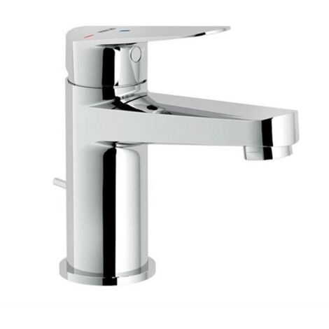 Nobili – Mitigeur de lavabo monocommande en laiton chromé – Aérateur anticalcaire M 24 x 1 – Débit 5 l/min – Limiteur d’énergie eau froide