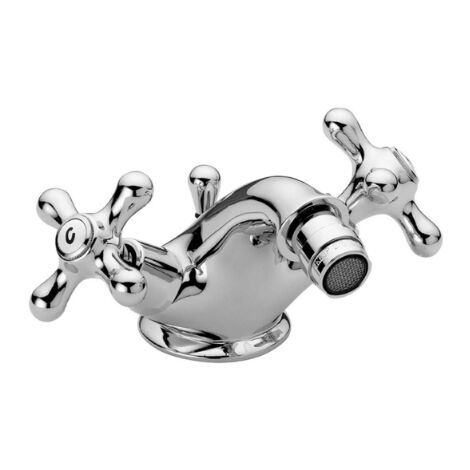 Mélangeur de bidet rétro avec vidage automatique chromé - Paffoni Iris (1/7)