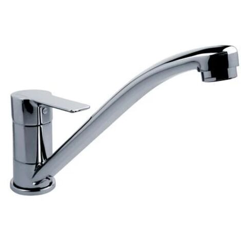Mitigeur d'évier avec bec orientable en laiton chromé - Eurorama Reno23 (1/2)