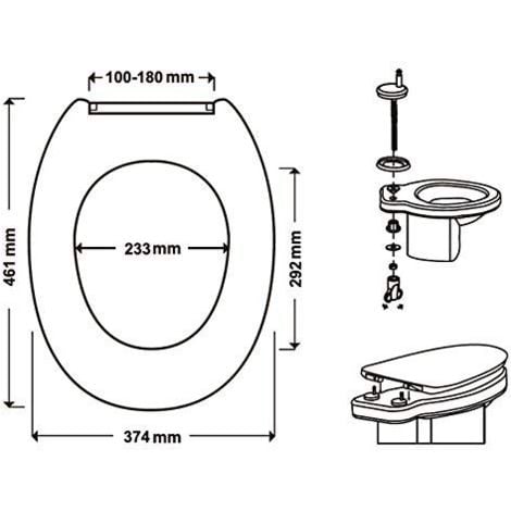 Abattant de WC de rechange / comfort / fermeture douce seulement 59,95 €