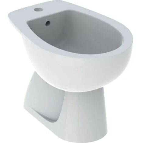 Geberit – Bidet au sol 36x53 cm en verre blanc brillant – Finition brillante – Matériau fibre de verre – Dimensions H 39 cm
