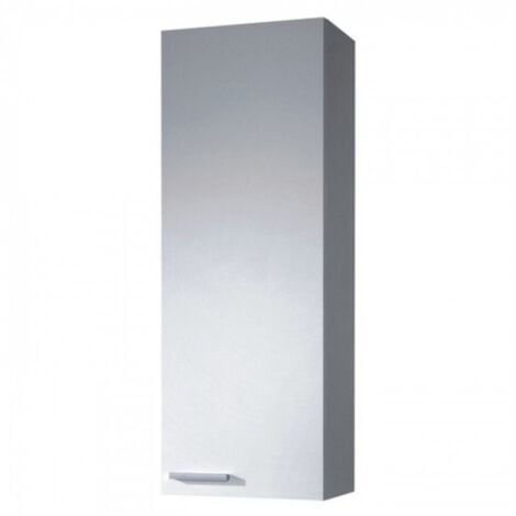 Suspendu salle de bains 30x85 cm blanc brillant avec une porte - Oxford