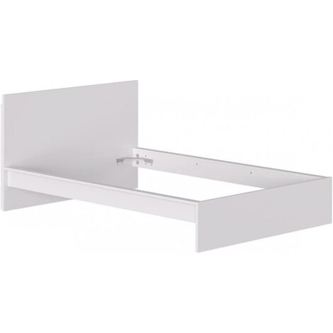Structure de lit double 214x177 cm blanc mat - Austria (1/5)