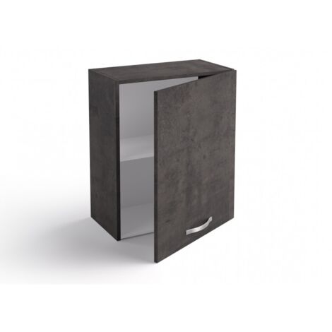 Suspendue cuisine 60x33x72 cm en bois de couleur lave avec une porte - Massa (1/3)