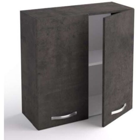 Suspendue cuisine 80x33x72 cm en bois lave avec deux portes - Massa (1/3)