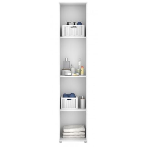 Armoire polyvalente 39x190h blanc mat - Marte