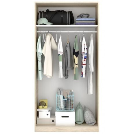 Armoire 100x204h chêne clair - Venere