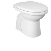 Cuvette au sol filomuro 36x51x39,5 cm en céramique blanc mat - Rak Ceramics Karla - Con copri wc Standard