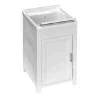 Lavabo en résine 45x50 cm – Cuve résistante aux acides – Installation facile – Pour buanderies et jardins – Mongardi