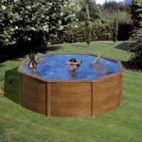 Piscina fuori terra da giardino finitura legno Pacific GRE Ø 300 KIT300W