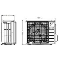 Climatiseur Inverter Daikin monosplit mural 18000 btu composé d'unité extérieure et intérieure gaz R32 | Blanc - Standard