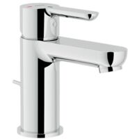 Nobili – Mélangeur de lavabo monocommande en laiton chromé – Économie d’énergie – Aérateur anticalcaire M 24 x 1 – Régulateur dynamique de débit