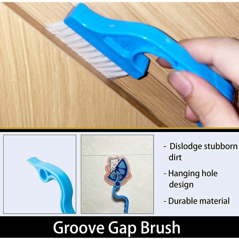 8 Pcs Hand-held Groove Gap Cleaning Tools - Door Window Track Crevice  Cleaning Brushes Blind Cleaner Duster, Window Magic Cleaning Brush for  Shower