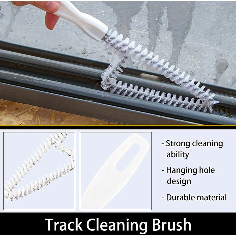 Window Door Rail Cleaning Brush, Gap Groove Slide Kit, Kitchen