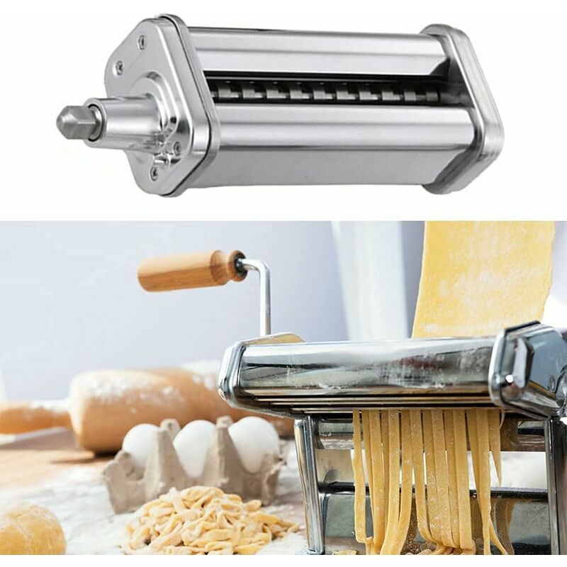 VEVOR Pasta Attachment for KitchenAid Stand Mixer, Stainless Steel Pasta  Sheet Roller Attachment, Pasta Maker Machine Accessory with 8 Adjustable  Thickness Knob, KitchenAid Pasta Attachment by VEVOR