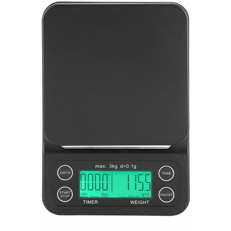 Digital Coffee Scale, Electric Kitchen Scale With Led Display Multifunction  Food Kitchen Scales Pro Precision 0.1G / 0.1Oz / 0.1Ml 